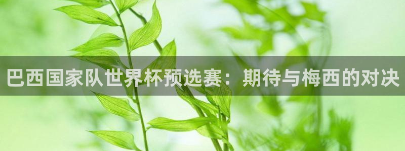 世界杯预选赛欧洲：巴西国家队世界杯预选赛：期待与梅西的对决